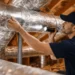 ductwork repair in Glenview during HVAC attic inspection